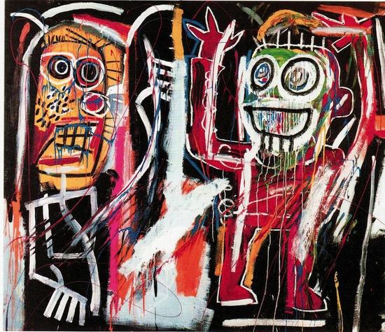 讓-米歇爾·巴斯奎特（Jean-Michel Basquiat），《Dustheads》，1982 圖片：Courtesy Christie`s