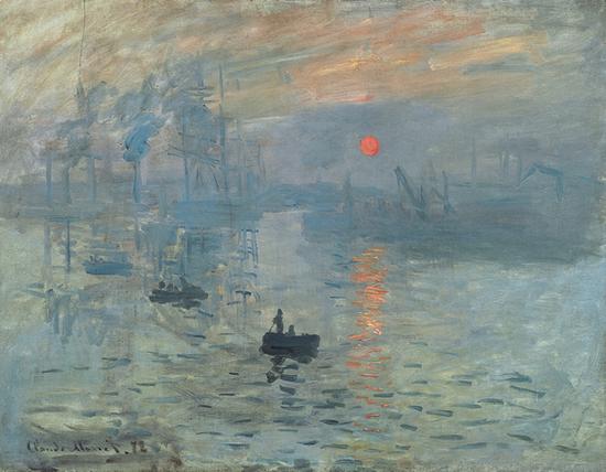 Claude Monet, Impression, Sunrise, 1872. Oil on canvas.