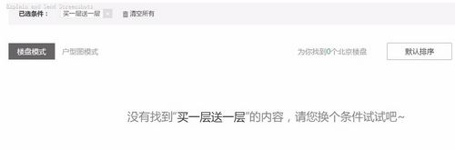 11日晚間在北京鏈家、我愛我家、房天下網等網站輸入“學區房”、“商住房”等關鍵詞檢索不到相關結果。