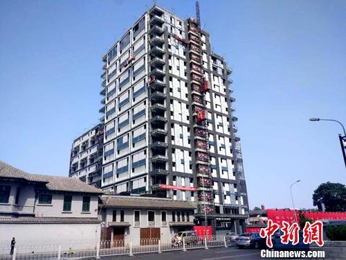 北京一處正在建設的樓房。<a target='_blank' href='http://www.chinanews.com/' >中新網</a>記者 李金磊 攝