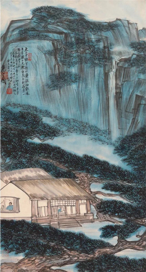 Lot358 林風(fēng)眠（1900～1991） 松云山居圖 起拍價RMB-350萬 成交價RMB- 437萬元 