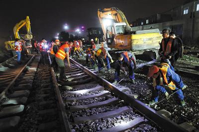 京沈客專星火站線路平移數十米 明年底將全線貫通