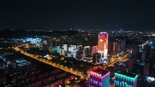 青島國際院士港研究院夜景圖